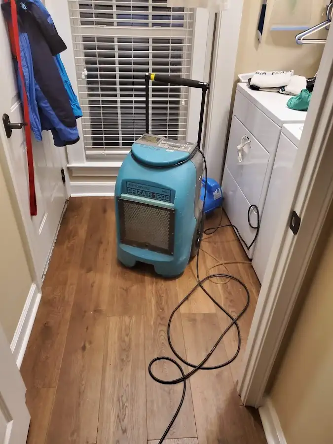 Commercial dehumidifier deployed for Flood Damage Cleanup in East Hempfield